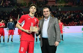 Mikheil Chkhenkeli awarded the best handball player