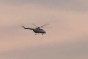 Helicopter seen flying above Rustavi jail