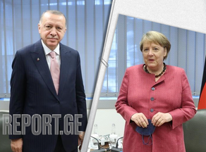 Turkish president meets German chancellor