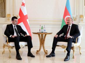 Giorgi Gakharia met the President of Azerbaijan