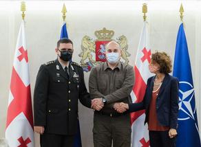 თავდაცვის მინისტრი NATO-ს სამეკავშირეო ოფისის წარმომადგენლებს შეხვდა