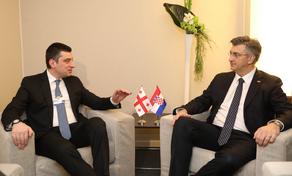 Георгий Гахария встретился с премьер-министром Хорватии