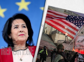 Salome Zurabishvili responds to events in the US
