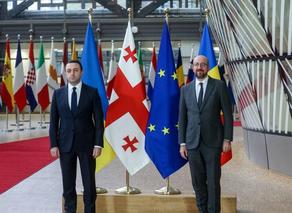 Irakli Gharibashvili: Great talks with EU Council President Charles Michel