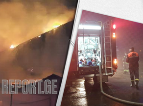 Пожар на рынке в Гори локализован - ФОТО