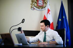 Georgia Parliamentary Speaker meets students regarding Earth Hour
