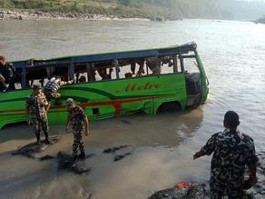17 people killed in a bus crash in Kathmandu