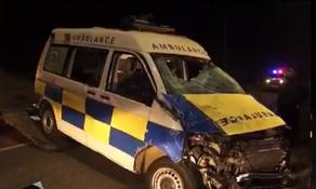 Chkorotsku accident: Ambulance taking crash victim to clinic hits car