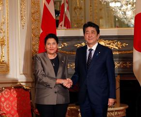 Salome Zurabishvili meets Japanese Prime Minister