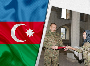 Президент Азербайджана подарил Агдамской мечети привезенный из Мекки Священный Коран