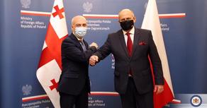 Georgian Foreign Minister meets polish colleague is Warsaw