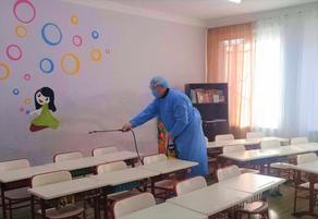 Disinfection of schools is in process