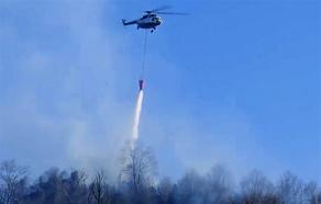 Two helicopters and about 150 firefighters battling blaze in Ambrolauri