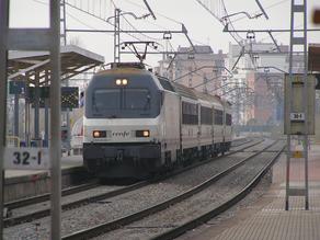 Rail traffic between Barcelona and Figueres