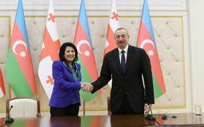 Salome Zurabishvili wishes Ilham Aliyev happy birthday