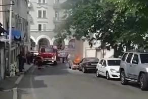 კახეთში მანქანას ცეცხლი გაუჩნდა - VIDEO