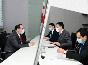 Михаил Чхенкели встретился с послом Азербайджана в Грузии