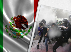 მექსიკაში ფენიმისტები ქალ პოლიციელებს დაესხნენ თავს - PHOTO