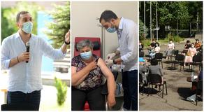 В Ахалцихе известные врачи вакцинировали около 60 учителей