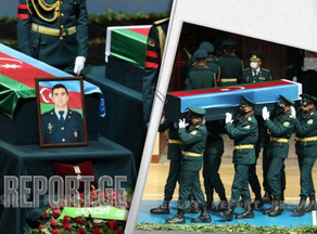Azerbaijan bids  farewell to killed soldiers