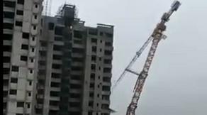 A tragedy in India  a crane turned over, killing people