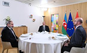 Charles Michel meets PM of Armenia and the President of Azerbaijan