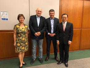 Mamuka Mdinaradze and Dimitri Tskitishvili hold meeting in Parliament of Singapore