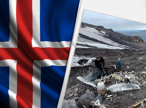 Wreckage of fighter jet crashed in 1944 on Icelandic glacier - PHOTO