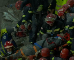 Rescuers pull another survivor from rubble in Batumi