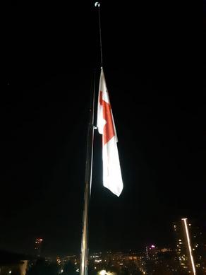 National flag lowered at Embassy of Georgia in Ankara
