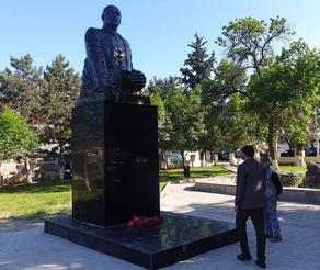 Nariman Narimanov's monument restored in Marneuli