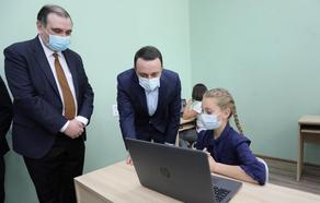 Georgian PM visits renovated school in Zeda Bakhvi