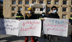 Protest near Georgia's government administration over