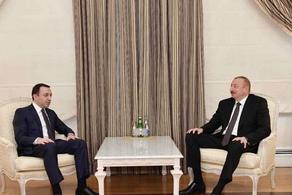 Ильхам Алиев поздравил Ираклия Гарибашвили с назначением на пост премьер-министра Грузии
