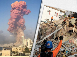 Breath heard from ruins of Beirut - rescuers trying to save those alive - VIDEO - PHOTO