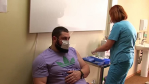 Olympic champions Lasha Talakhadze and Giorgi Asanidze get vaccinated