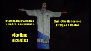 В Рио-де-Жанейро статую Христа одели в медицинский халат - ВИДЕО
