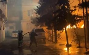 Fire erupts in Baku