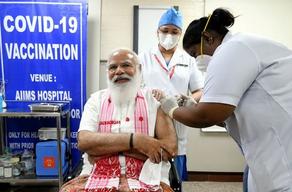 ინდოეთის პრემიერ-მინისტრმა ინდური ვაქცინის პირველი დოზა გაიკეთა