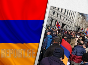 Около 10 тыс. человек участвуют в митинге оппозиции в Ереване
