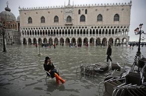 Water level rise expected in Venice  - PHOTO