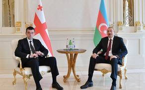 Ilham Aliyev congratulates Georgian PM on election victory