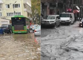 Heavy rain causes flooding, traffic paralysis in Tbilisi