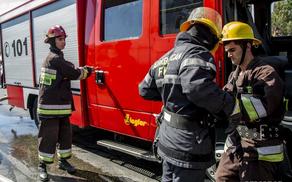 Пожар в Баку - пострадали 2 человека