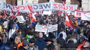 В Германии и Австрии прошли массовые акции протеста