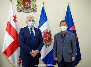 Georgia Emergency Service holds meeting with Charge d'Affaires of South Korea