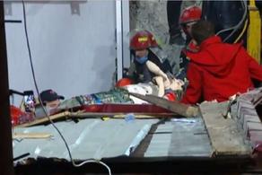 Woman pulled out of rubble in Batumi