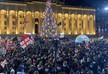На проспекте Руставели проходит акция в поддержку Михаила Саакашвили