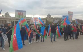 В Австрии прошла акция в поддержку Азербайджана