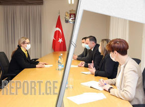 შინაგან საქმეთა მინისტრი თურქეთის რესპუბლიკის ელჩს შეხვდა